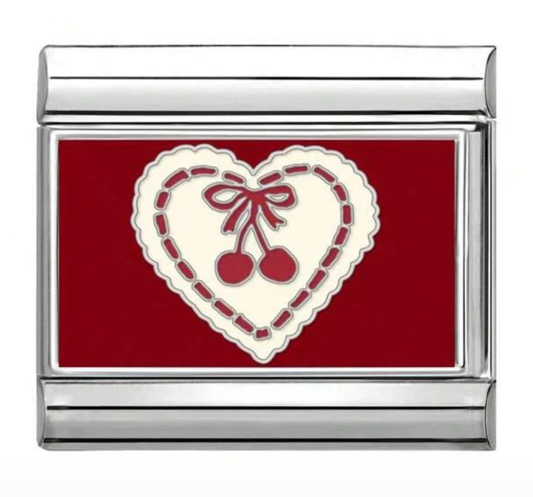 Heart Cherries Charm