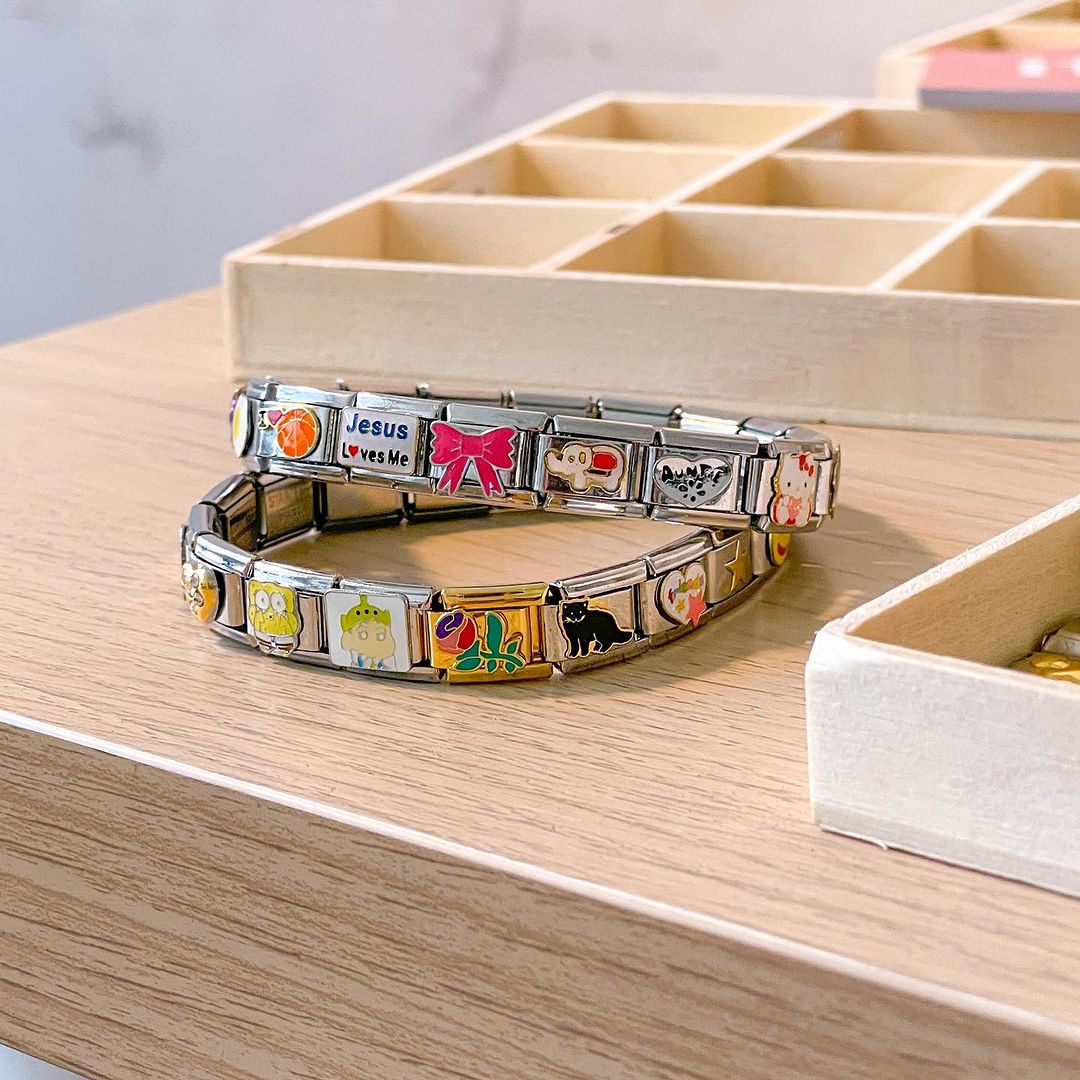 Silver Plain Charm Bracelet